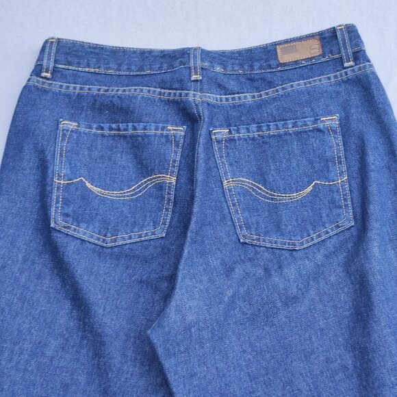 Denver Hayes jeans women's size (14) 32/30 ink blue straight leg modified waist - Picture 4 of 14